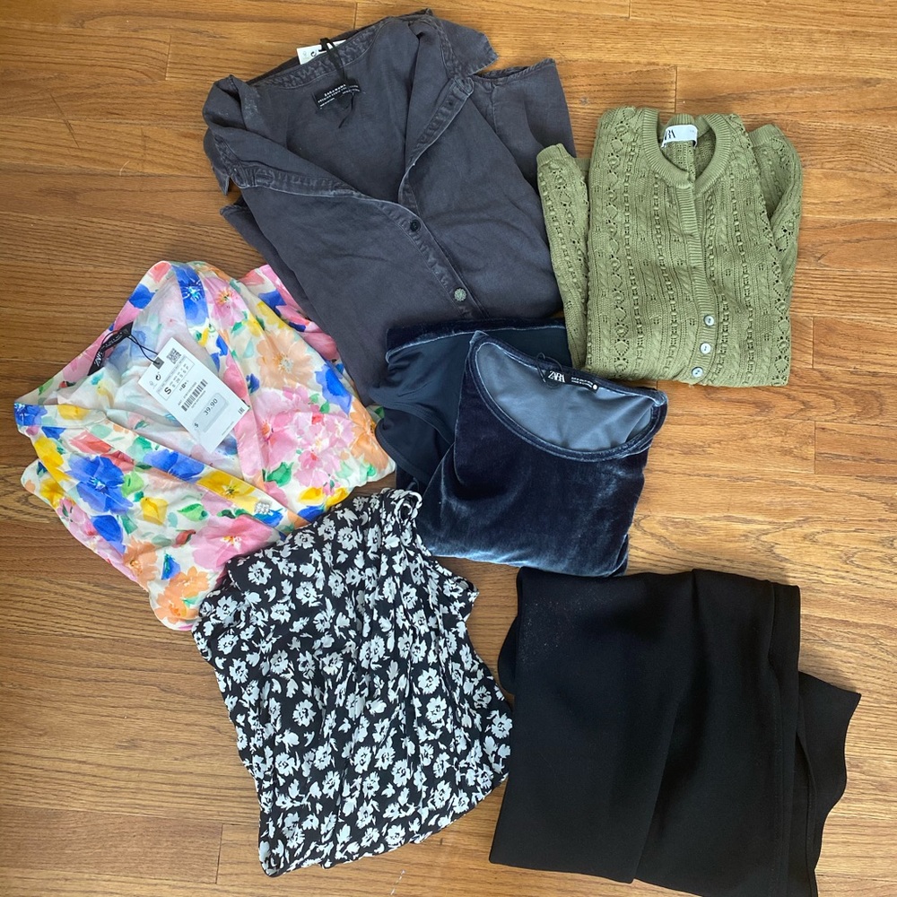 Zara clothes size s and xs
